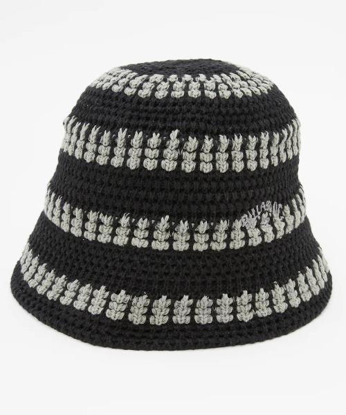 BILLABONG(ビラボン)の「BILLABONG レディース CROCHE HAT STRIPE ハット 【2025年春夏モデル】/ビラボンコットンクロシェハット(ハット・レディース・アイボリー/ブラック/グリーン系その他・FREE)」の10枚目の写真