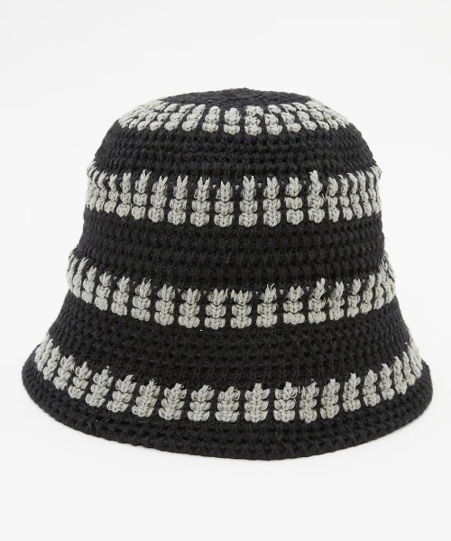 BILLABONG(ビラボン)の「BILLABONG レディース CROCHE HAT STRIPE ハット 【2025年春夏モデル】/ビラボンコットンクロシェハット(ハット・レディース・アイボリー/ブラック/グリーン系その他・FREE)」の11枚目の写真