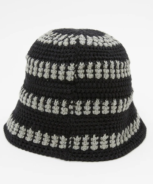 BILLABONG(ビラボン)の「BILLABONG レディース CROCHE HAT STRIPE ハット 【2025年春夏モデル】/ビラボンコットンクロシェハット(ハット・レディース・アイボリー/ブラック/グリーン系その他・FREE)」の13枚目の写真
