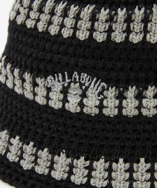 BILLABONG(ビラボン)の「BILLABONG レディース CROCHE HAT STRIPE ハット 【2025年春夏モデル】/ビラボンコットンクロシェハット(ハット・レディース・アイボリー/ブラック/グリーン系その他・FREE)」の15枚目の写真