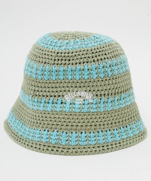 BILLABONG(ビラボン)の「BILLABONG レディース CROCHE HAT STRIPE ハット 【2025年春夏モデル】/ビラボンコットンクロシェハット(ハット・レディース・アイボリー/ブラック/グリーン系その他・FREE)」の22枚目の写真