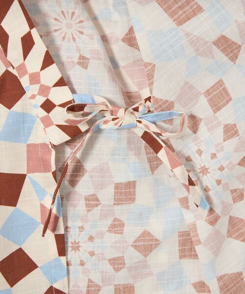 green label relaxing（グリーンレーベルリラクシング）の「甚平 カレイドスコープ/ キッズ（浴衣・キッズ・ケリーグリーン/ライラック/ブラウン・S/M/L）」の12枚目の写真