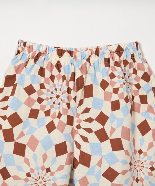 green label relaxing（グリーンレーベルリラクシング）の「甚平 カレイドスコープ/ キッズ（浴衣・キッズ・ケリーグリーン/ライラック/ブラウン・S/M/L）」の14枚目の写真