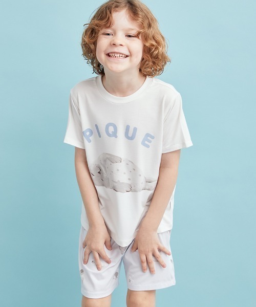 セール】【KIDS】【接触冷感】あざらしワンポイントTシャツ
