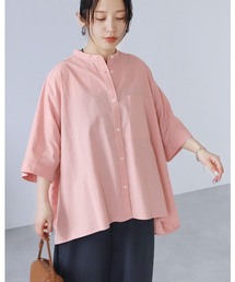 【ZOZOTOWN限定】バンドカラードルマンシャツ
