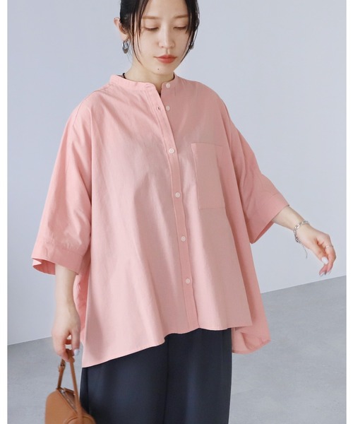 セール】【ZOZOTOWN限定】バンドカラードルマンシャツ（シャツ