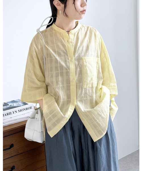 セール】【ZOZOTOWN限定】バンドカラードルマンシャツ（シャツ