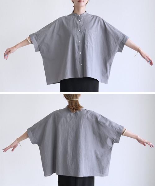 ZOZOTOWN限定】バンドカラードルマンシャツ（シャツ/ブラウス