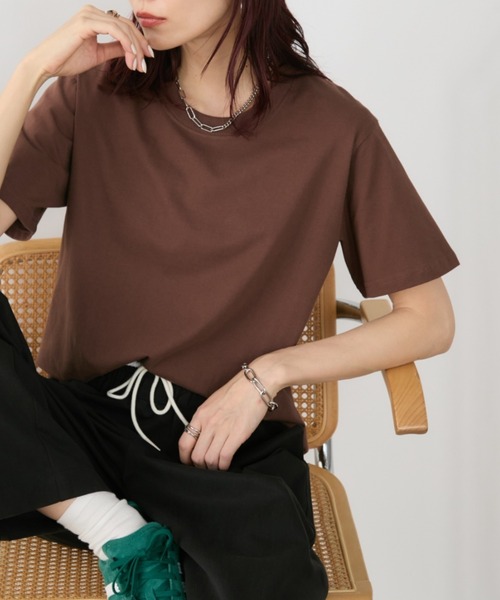 セール】ベーシックコットンTEE（Tシャツ/カットソー）｜Auntie