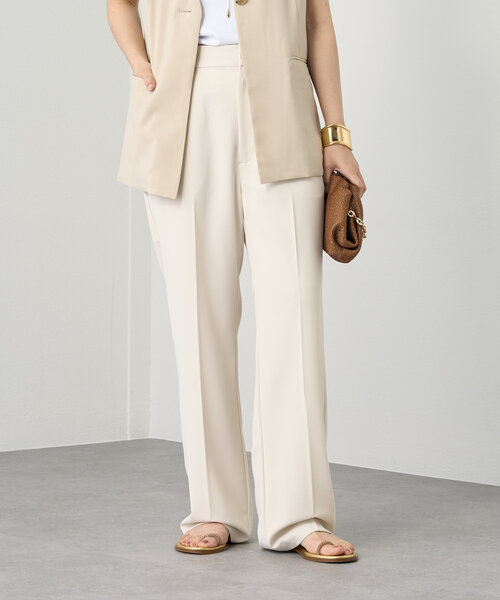 LOUNGEDRESS(ラウンジドレス)の「ストレートパンツ(スラックス・レディース・ライトグレー/ブラック/アイボリー・SMALL/MEDIUM)」の8枚目の写真