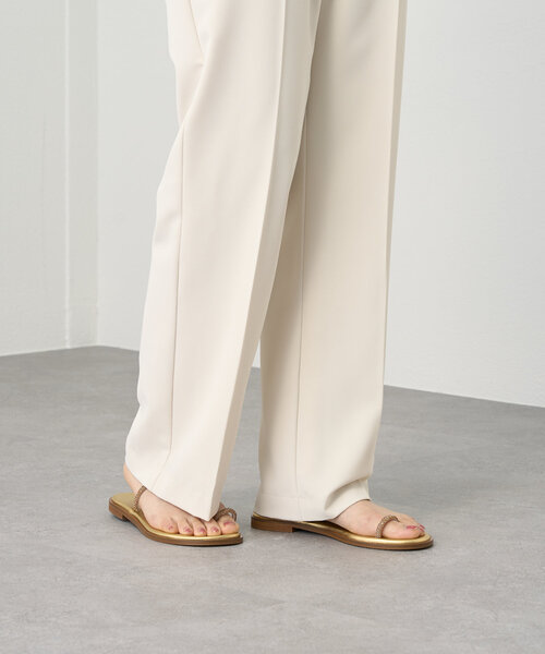 LOUNGEDRESS(ラウンジドレス)の「ストレートパンツ(スラックス・レディース・ライトグレー/ブラック/アイボリー・SMALL/MEDIUM)」の16枚目の写真