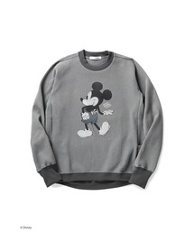Disney Collection マルチワッフルクルーネックスウェット