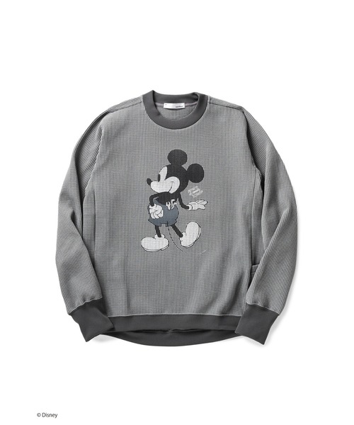 Disney(ディズニー)の「Disney Collection マルチワッフルクルーネックスウェット(スウェット・メンズ・ダークグレー/オートミール/ブラック・MEDIUM/LARGE)」の1枚目の写真