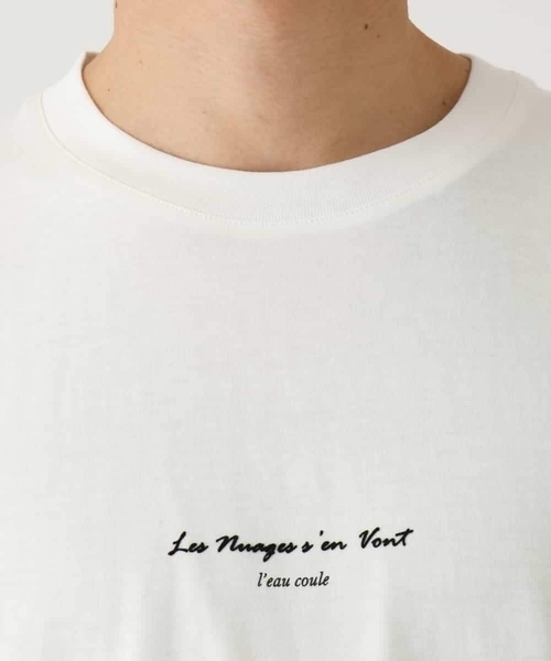 a.v.v(アーヴェヴェ)の「【接触冷感】ミニロゴプリントセミワイドシルエットカットソー(Tシャツ/カットソー・メンズ・ホワイト/チャコールグレー/グリーン・44/48/50/46)」の16枚目の写真