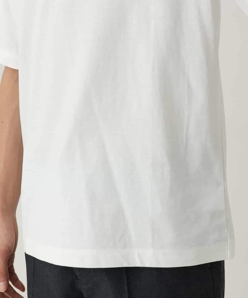 a.v.v(アーヴェヴェ)の「【接触冷感】ミニロゴプリントセミワイドシルエットカットソー(Tシャツ/カットソー・メンズ・ホワイト/チャコールグレー/グリーン・44/48/50/46)」の18枚目の写真