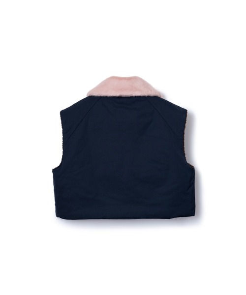 NON TOKYO(ノントーキョー)の「NON TOKYO/ノントーキョー/REVERSIBLE DONKEY VEST(ベスト・レディース・ブラック/ベージュ/ネイビー・1/2)」の5枚目の写真