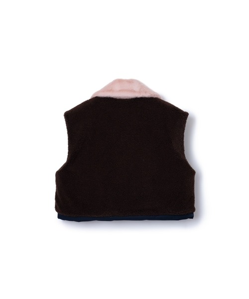 NON TOKYO(ノントーキョー)の「NON TOKYO/ノントーキョー/REVERSIBLE DONKEY VEST(ベスト・レディース・ブラック/ベージュ/ネイビー・1/2)」の7枚目の写真