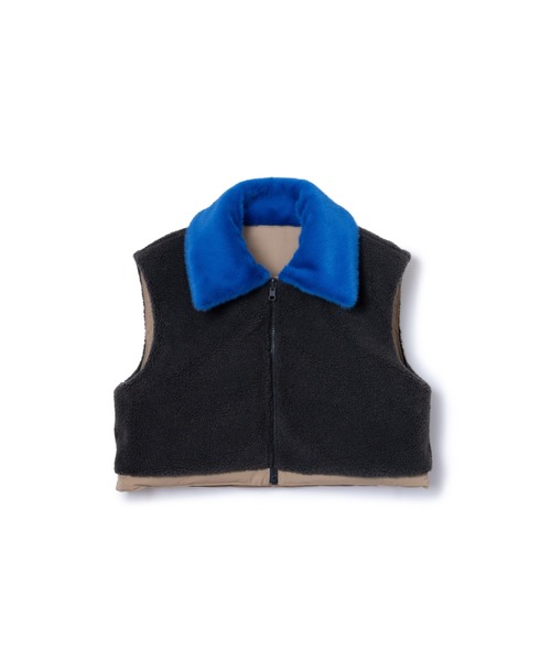 NON TOKYO(ノントーキョー)の「NON TOKYO/ノントーキョー/REVERSIBLE DONKEY VEST(ベスト・レディース・ブラック/ベージュ/ネイビー・1/2)」の11枚目の写真