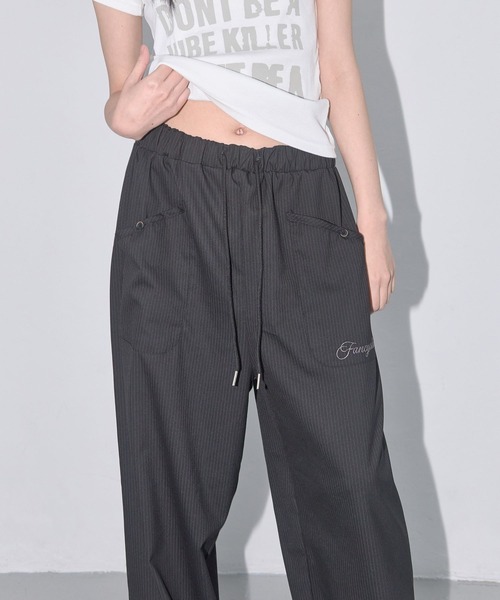 FANCY CLUB（ファンシークラブ）の「FANCY CLUB／クラシックボタンスラックス（スラックス・レディース・ブラック/チャコールグレー・FREE）」の17枚目の写真