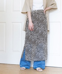 RAGEBLUE | サイドスリット/シアーレオパードスカート(スカート)