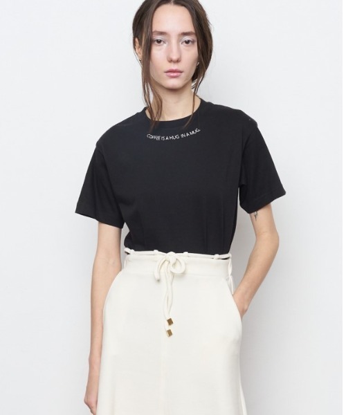 Muel Chic(ミュエルシック)の「COFFEE Tshirt コーヒーTシャツ(Tシャツ/カットソー・レディース・ライトブルー/スミクロ・FREE)」の16枚目の写真