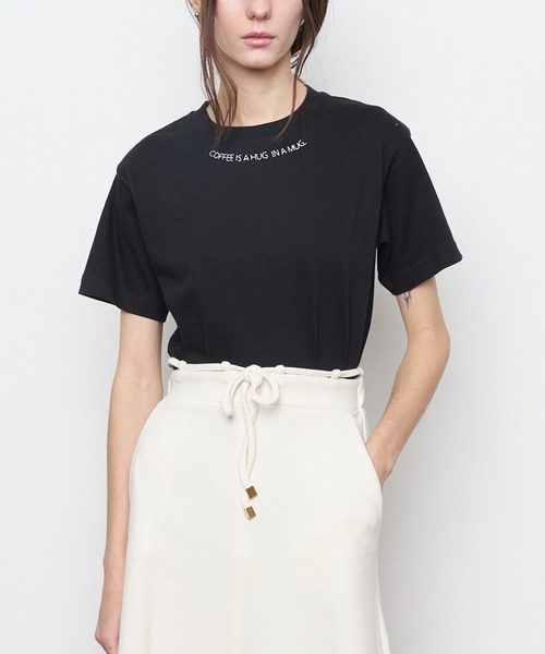 Muel Chic(ミュエルシック)の「COFFEE Tshirt コーヒーTシャツ(Tシャツ/カットソー・レディース・ライトブルー/スミクロ・FREE)」の7枚目の写真