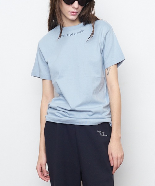 Muel Chic(ミュエルシック)の「COFFEE Tshirt コーヒーTシャツ(Tシャツ/カットソー・レディース・ライトブルー/スミクロ・FREE)」の10枚目の写真