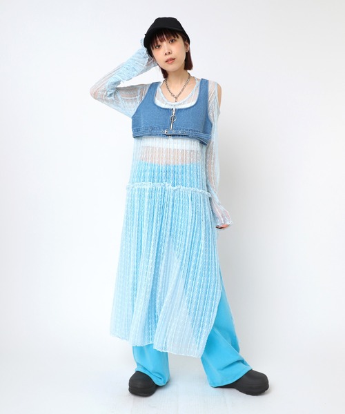 RNA（アールエヌエー）の「B2904 ショートビスチェ（ベスト・レディース・インディゴブルー/ブラック・MEDIUM）」の21枚目の写真