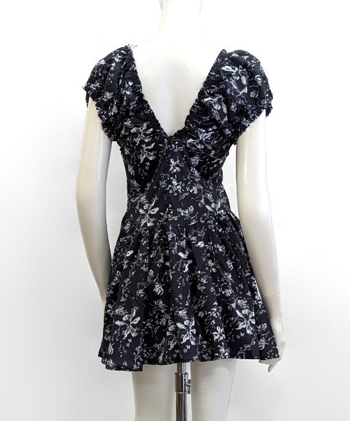【ELISABETTA FRANCHI】花柄ミニワンピース 新品【定価¥91,300】 elisabetta franchi 花柄ワンピース