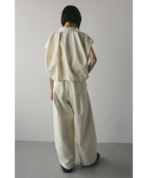 STYLEMIXER（スタイルミキサー）の「フォルムショートベスト（シャツ/ブラウス・レディース・アイボリー/ブラック/ブラウン・FREE）」の16枚目の写真