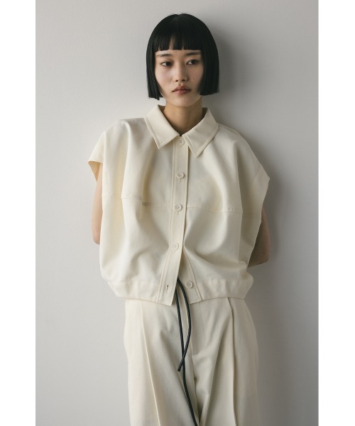【新品未使用】stylemixer フォルムショートベスト　茶色 フォルムショートベスト｜STYLEMIXER（スタイルミキサー）公式
