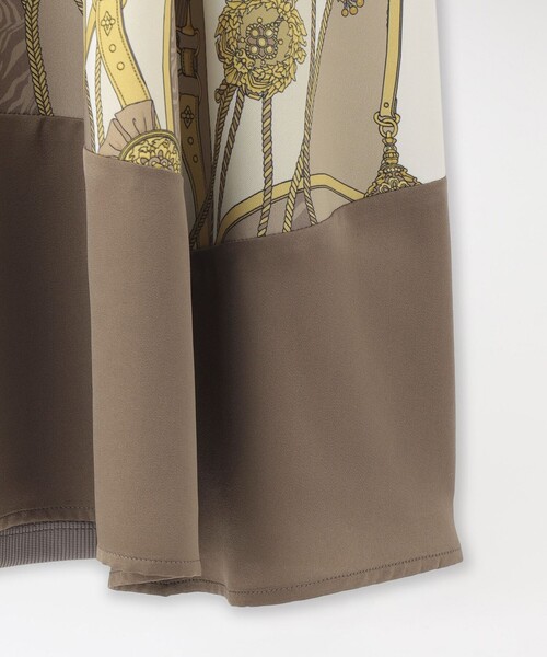 LOVELESS（ラブレス）の「スカーフサイドブロッキングワンピース（ワンピース・レディース・ネイビー/ベージュ系その他/ブラック・36/34）」の14枚目の写真