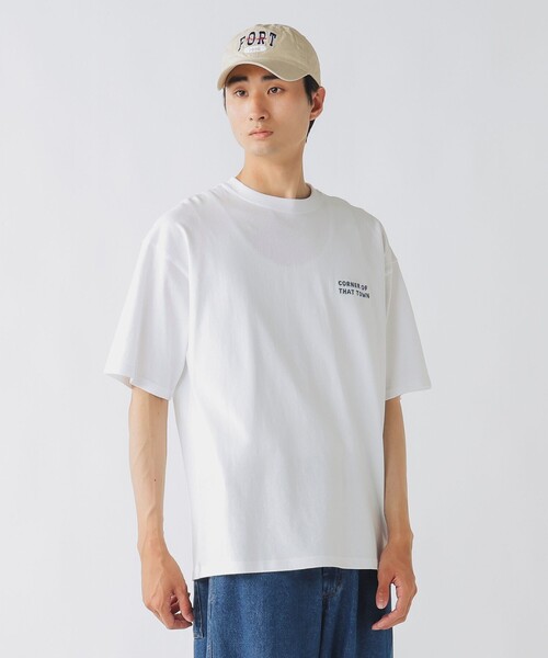 セール】ビルディング グラフィック コットン Tシャツ（Tシャツ