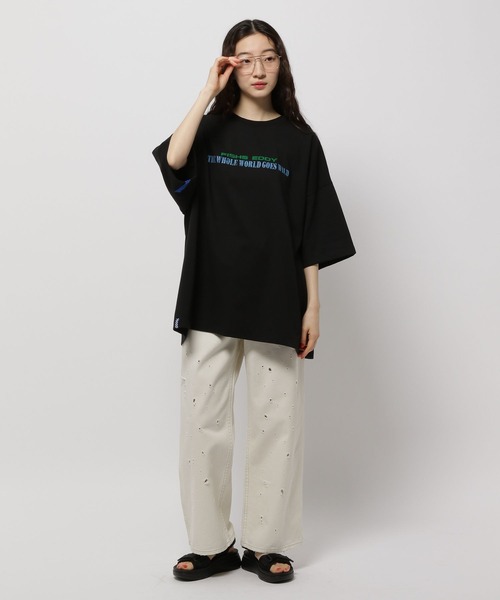 【初回】特撮 エレクトリックジェリーフィッシュ 未使用 Mサイズ Tシャツ付き イエロー系 【EL.FO(エルフォ)】CVC天竺ドルマンTシャツ 大きい