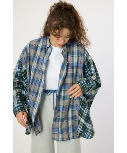 RODEO CROWNS WIDE BOWL（ロデオクラウンズワイドボウル）の「クレイジーチェックシャツ（シャツ/ブラウス・レディース・ピンク系その他/ブラック系その他/ブルー系その他・FREE）」の16枚目の写真