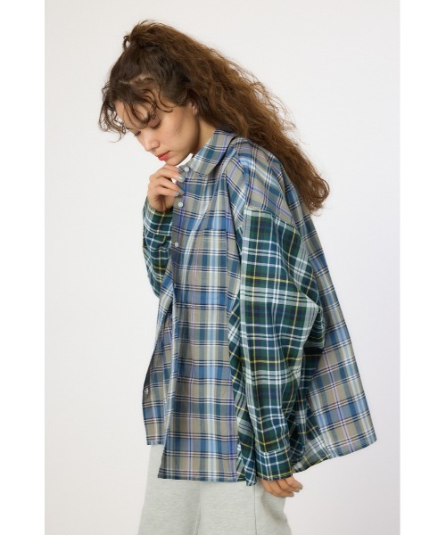 RODEO CROWNS WIDE BOWL（ロデオクラウンズワイドボウル）の「クレイジーチェックシャツ（シャツ/ブラウス・レディース・ピンク系その他/ブラック系その他/ブルー系その他・FREE）」の15枚目の写真