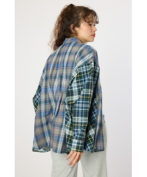 RODEO CROWNS WIDE BOWL（ロデオクラウンズワイドボウル）の「クレイジーチェックシャツ（シャツ/ブラウス・レディース・ピンク系その他/ブラック系その他/ブルー系その他・FREE）」の13枚目の写真