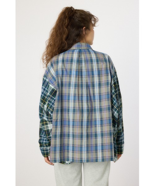 RODEO CROWNS WIDE BOWL（ロデオクラウンズワイドボウル）の「クレイジーチェックシャツ（シャツ/ブラウス・レディース・ピンク系その他/ブラック系その他/ブルー系その他・FREE）」の8枚目の写真