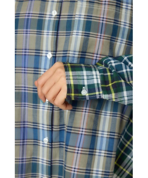 RODEO CROWNS WIDE BOWL（ロデオクラウンズワイドボウル）の「クレイジーチェックシャツ（シャツ/ブラウス・レディース・ピンク系その他/ブラック系その他/ブルー系その他・FREE）」の5枚目の写真