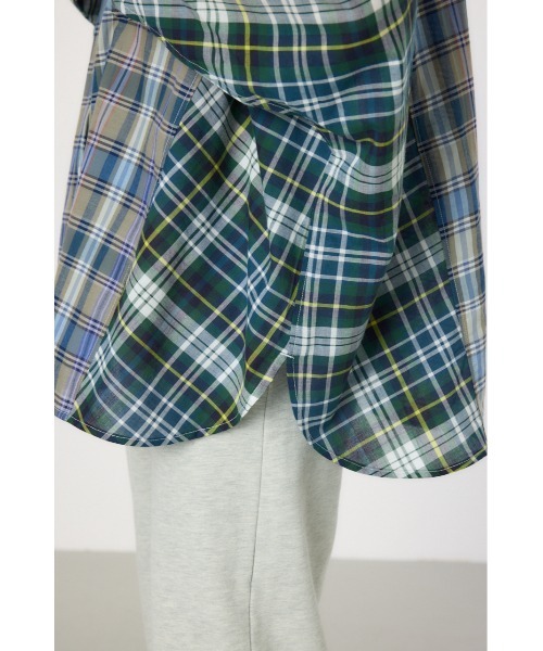 RODEO CROWNS WIDE BOWL（ロデオクラウンズワイドボウル）の「クレイジーチェックシャツ（シャツ/ブラウス・レディース・ピンク系その他/ブラック系その他/ブルー系その他・FREE）」の4枚目の写真