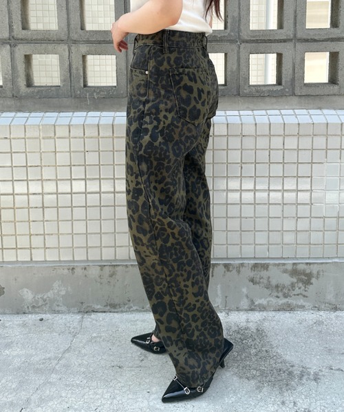 韓国商品/OAFISH ワイド レオパード パンツ t0060005.jpg