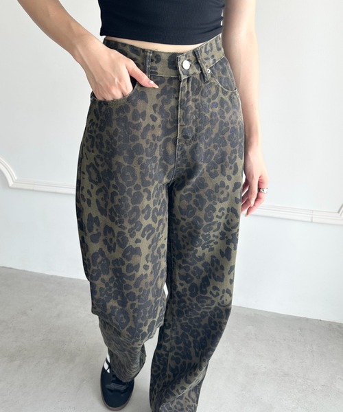 セール】レオパード柄ワイドパンツ（その他パンツ）｜wears