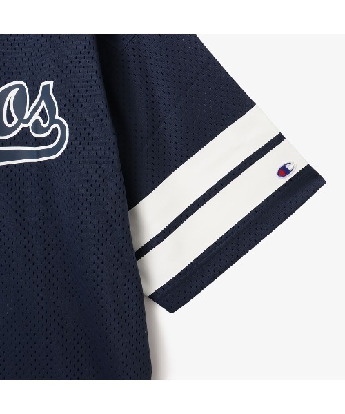 Champion（チャンピオン）の「atmos × champion Football T-shirt / アトモス チャンピオン フットボール T-シャツ 【SP】（Tシャツ/カットソー・メンズ・ネイビー/ブラック・XL/L/M）」の5枚目の写真