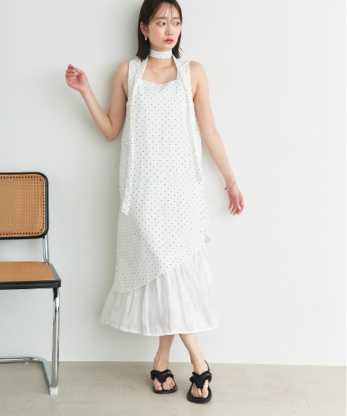 ad thie(アドティエ)の「フリンジデザイン フラットサンダル(サンダル・レディース・アイボリー/ブラック・LARGE/MEDIUM)」の10枚目の写真