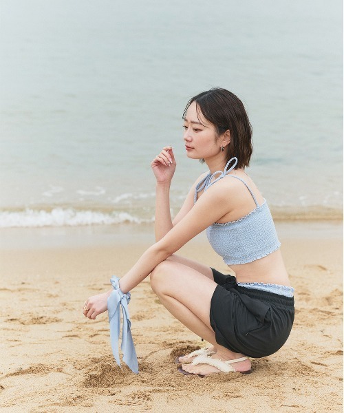 ad thie(アドティエ)の「フリンジデザイン フラットサンダル(サンダル・レディース・アイボリー/ブラック・LARGE/MEDIUM)」の15枚目の写真