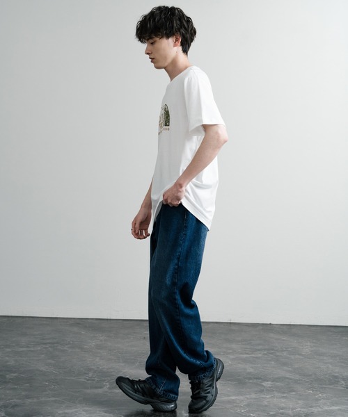 THE NORTH FACE(ザノースフェイス)の「THE NORTH FACE 87NW/RUST 2 TEE ハーフドームロゴ半袖プリントTシャツ(Tシャツ/カットソー・メンズ・ブラック/ホワイト・M/L)」の6枚目の写真