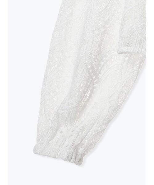 セール】ウェーブケミカルレースノーカラーブルゾン