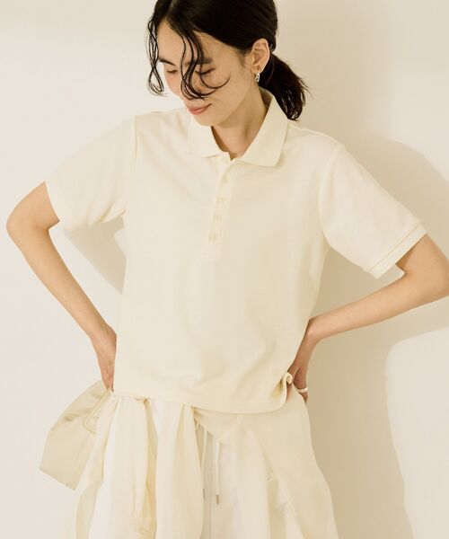 AMERICAN HOLIC(アメリカンホリック)の「カノコポロシャツ(ポロシャツ・レディース・アイボリー/ブラック/チョコ・M/L)」の19枚目の写真