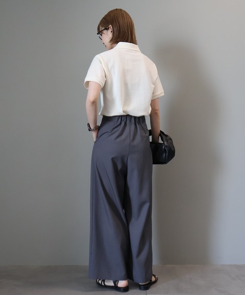 AMERICAN HOLIC(アメリカンホリック)の「カノコポロシャツ(ポロシャツ・レディース・アイボリー/ブラック/チョコ・M/L)」の17枚目の写真