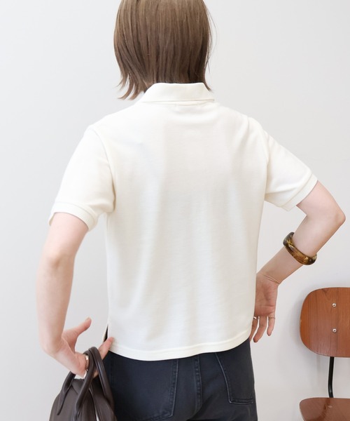 AMERICAN HOLIC(アメリカンホリック)の「カノコポロシャツ(ポロシャツ・レディース・アイボリー/ブラック/チョコ・M/L)」の14枚目の写真